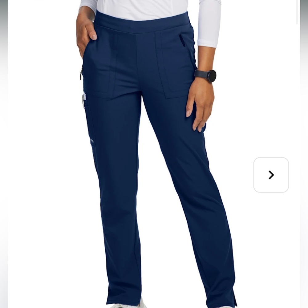 women’s navy blue barco straight leg scrub pants